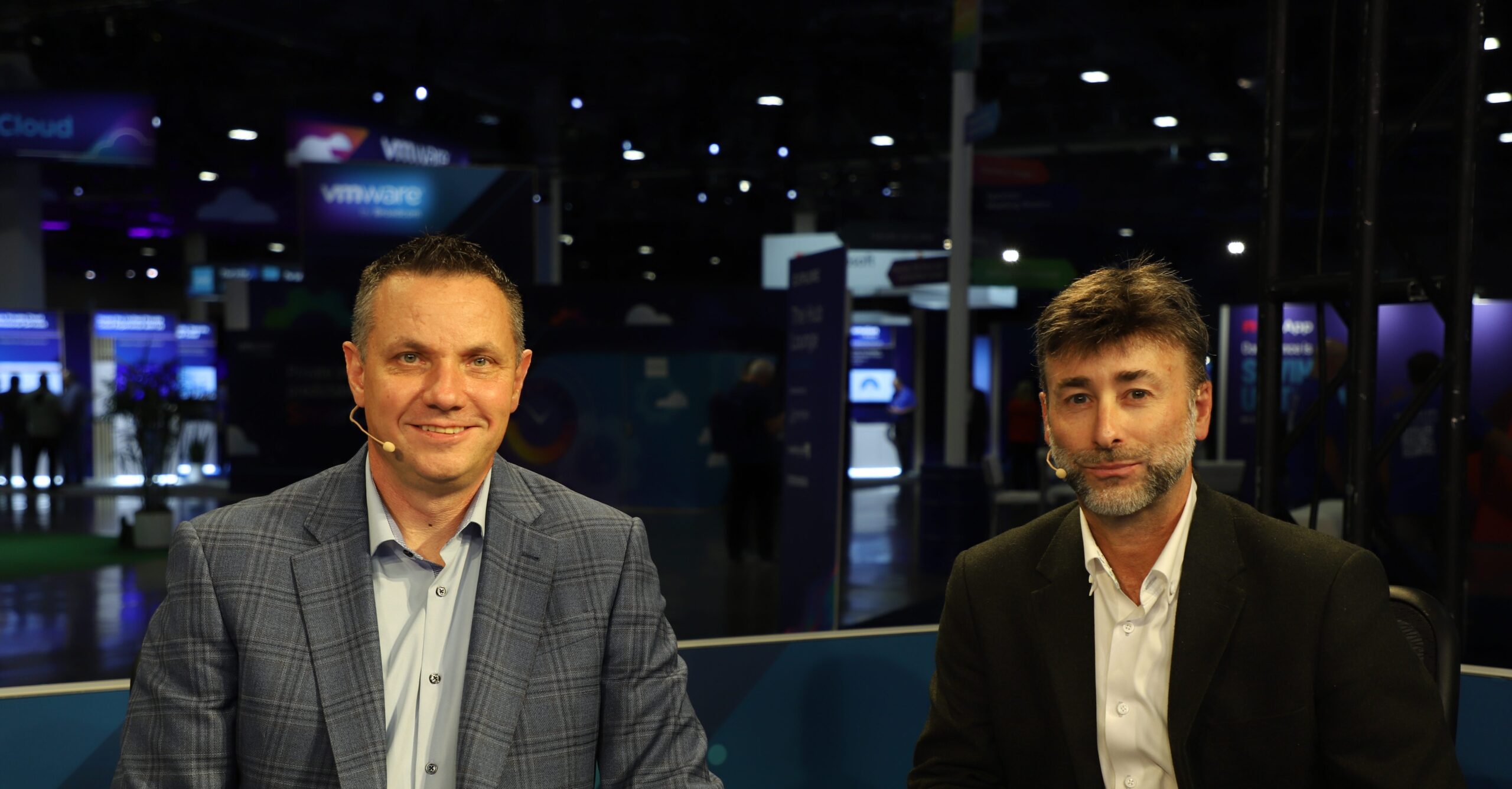 Chris Wolf, global head at Broadcom, and Gavin Jolliffe, CEO of Xtravirt, talk with theCUBE about private AI during VMware Explore.