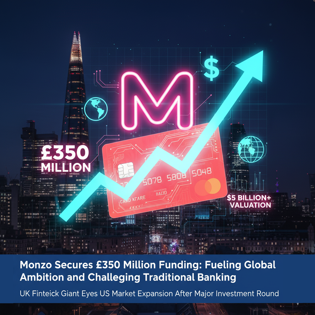 Monzo Secures £350 Million Funding: Fuelling Global Ambition and Challenging Traditional Banking