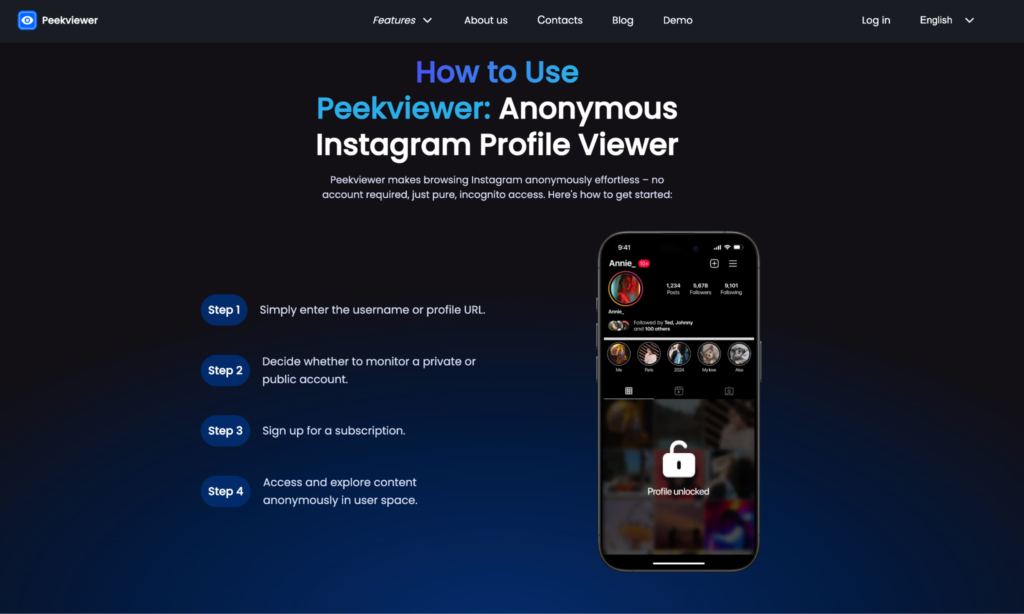 How to View Hidden Instagram Photos with Peekviewer